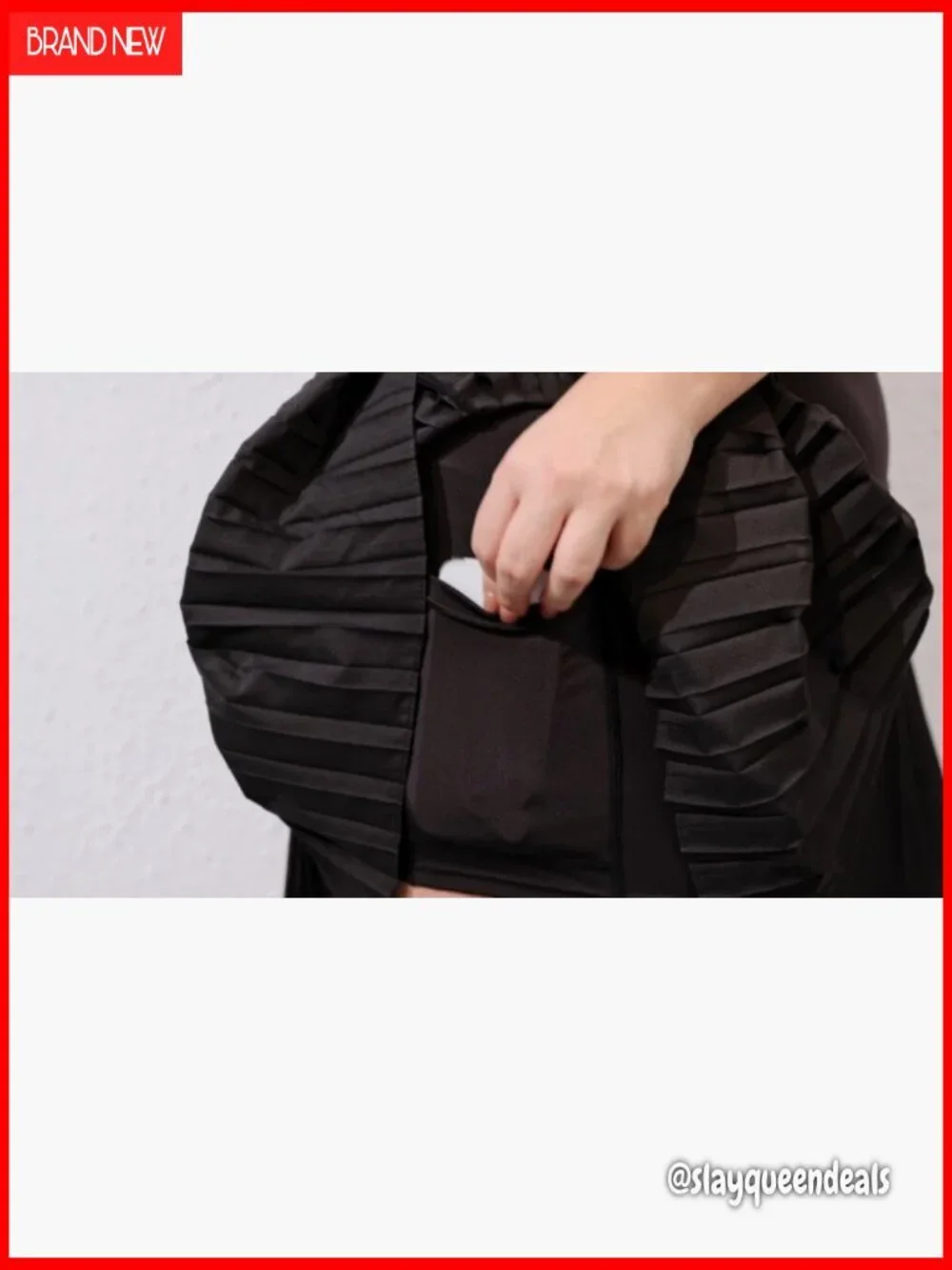 Plus Size Pleated Tennis Skirt with Pockets High Waisted Athletic Skort XL-5XL